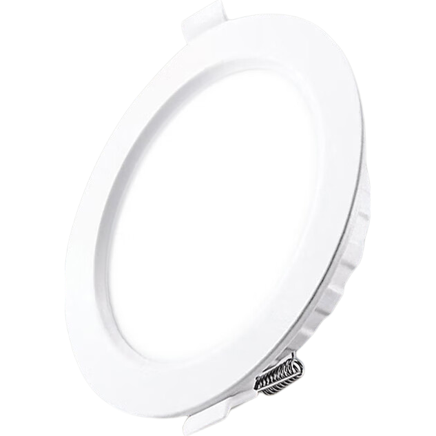 Biuyum LED Ultra-thin Downlight 18W 6-inch Recessed Ceiling Corridor Warm White 4000K Opening 150-160mm
