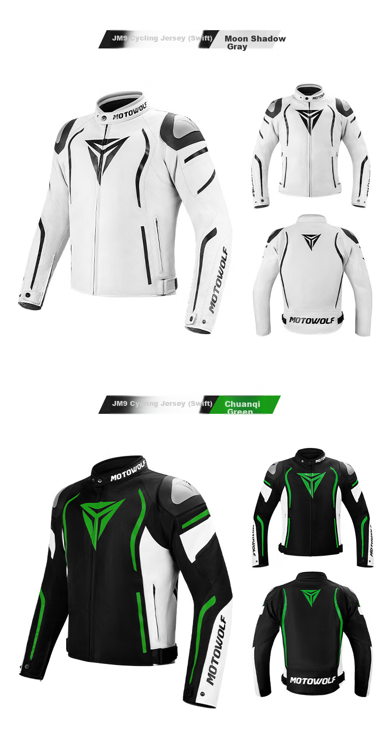 MOTOWOLF Motorcycle Riding Jacket Autumn Winter Unisex Four-Season Protective Racing Gear 19