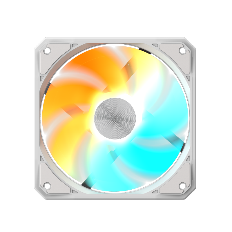 GIGABYTE Binglieying EZRVS1201 Building Block Anti-Leaf Fan, Quick Installation Clip Lock Mechanism Design, ARGB Lighting Effects, Low Noise Desig
