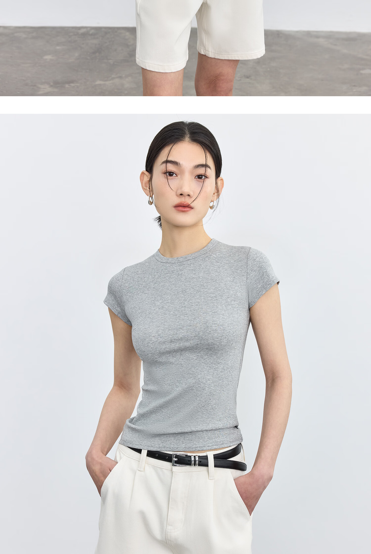 TINGE Dopamine T-Shirt Casual Slim Fit Crew Neck Sports Short Sleeve Women's Spring Summer Base Layer 2026 New XL Size 28