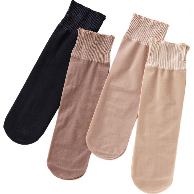 Cotton Full Women's Short Socks Non-Binding Summer Ultra-Thin Velvet Durable Anti-Snag 15 Pairs