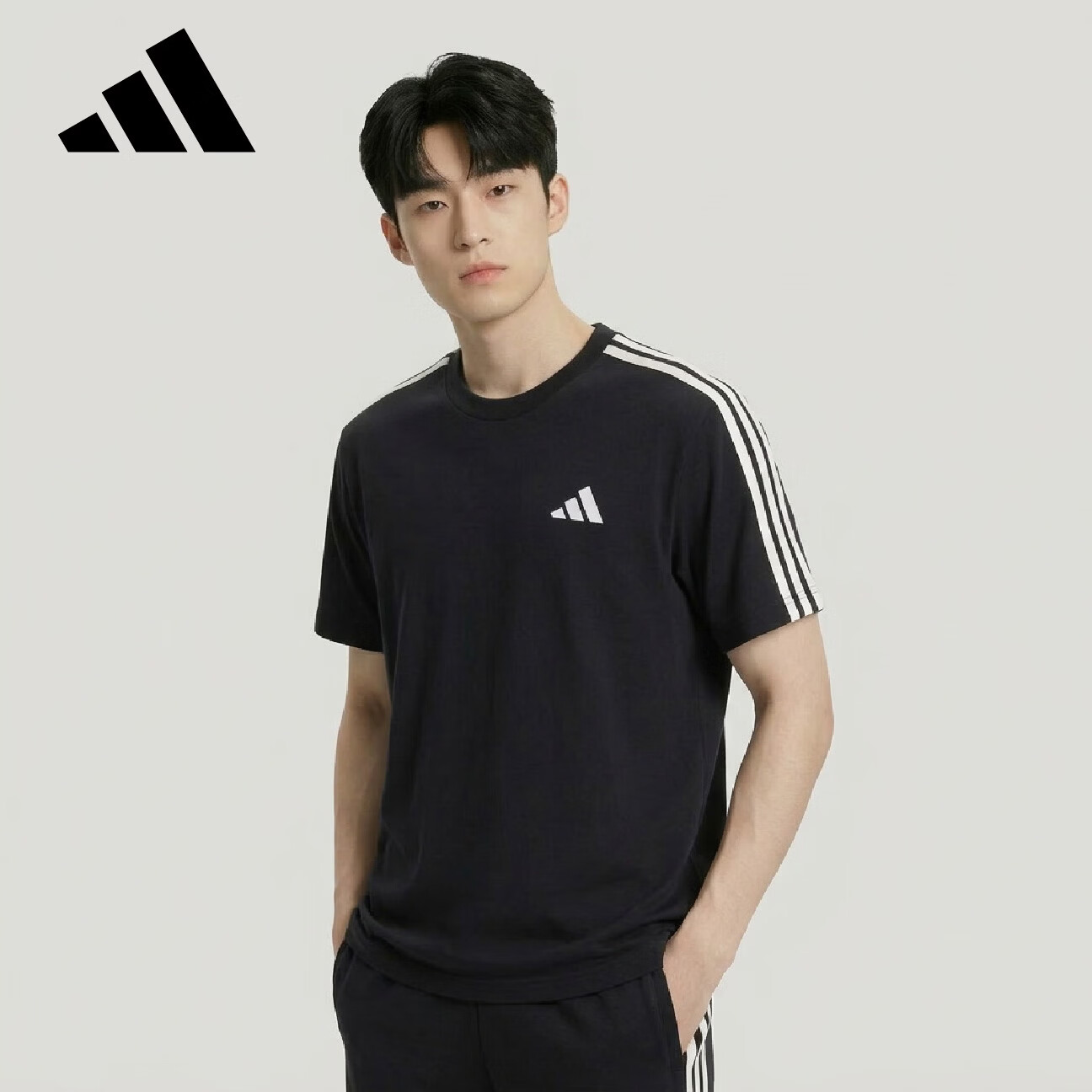 Adidas Sport Style Series Men's ST 3ST SS Tee Short Sleeve T-Shirt KR2491 White M 1