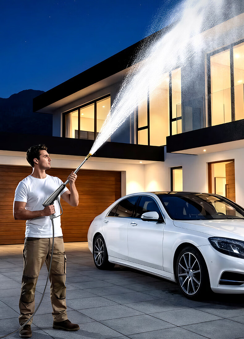 HUIDUODUO Commercial Car Wash Machine High Pressure 220V Household Water Spray Gun Powerful Floor Cleaning High Pressure High Power Car Wash Station Special 23