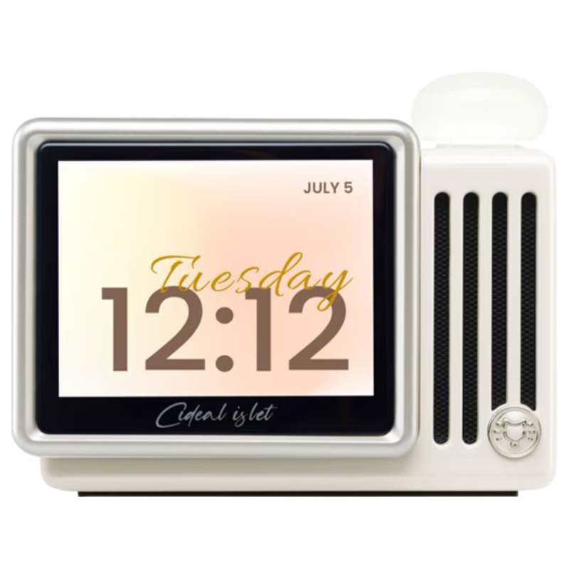 Cat King Radio Cat King Audio Inspiration Island Mini Good Night Lyrics Wireless Bluetooth Speaker with Tap Light Soft Focus White Holiday Gift