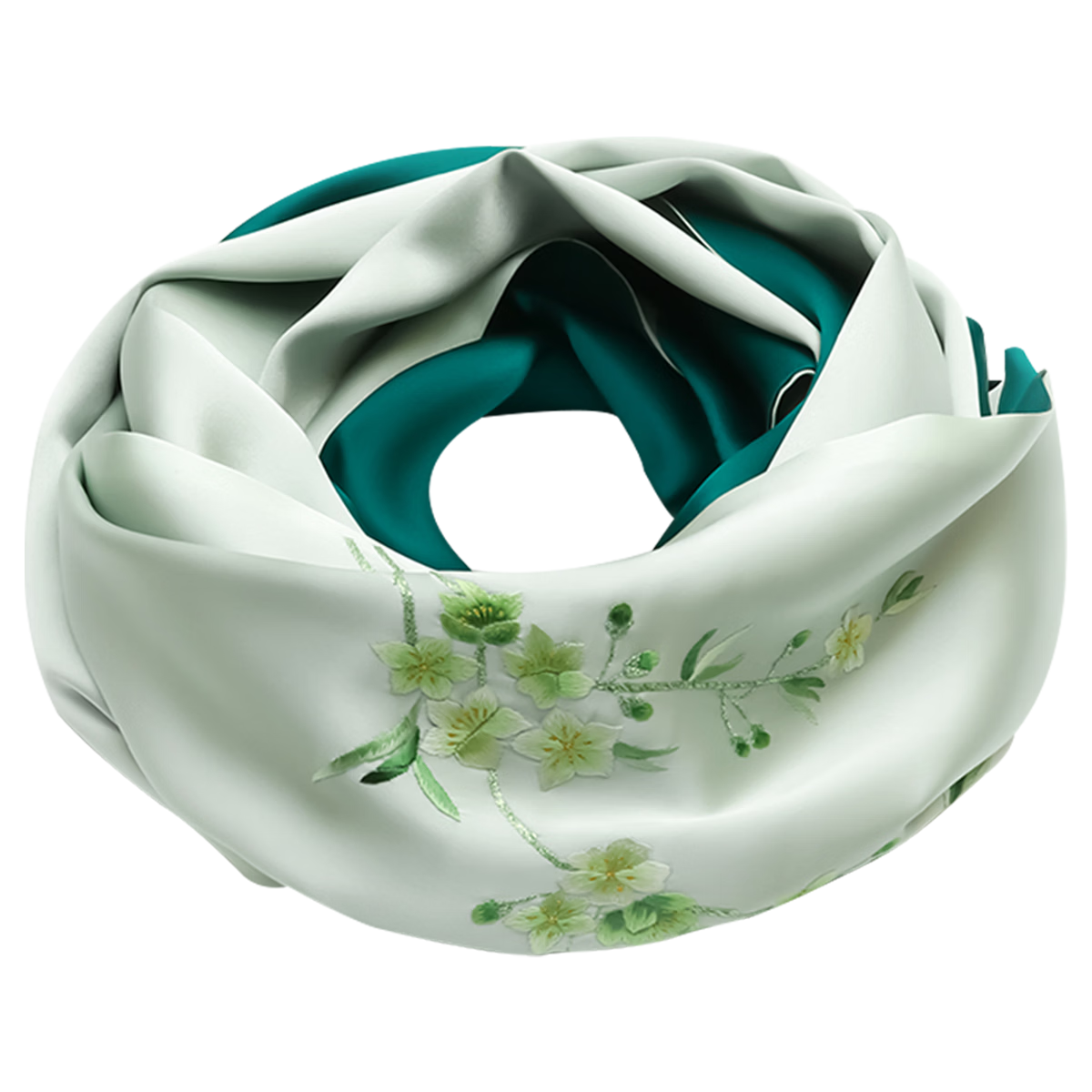 Zhijinlou Silk Scarf for Women, Mulberry Silk Suzhou Handmade Embroidery Shawl, Gift, Suzhou Embroidery Silk Wrap, Birthday Present