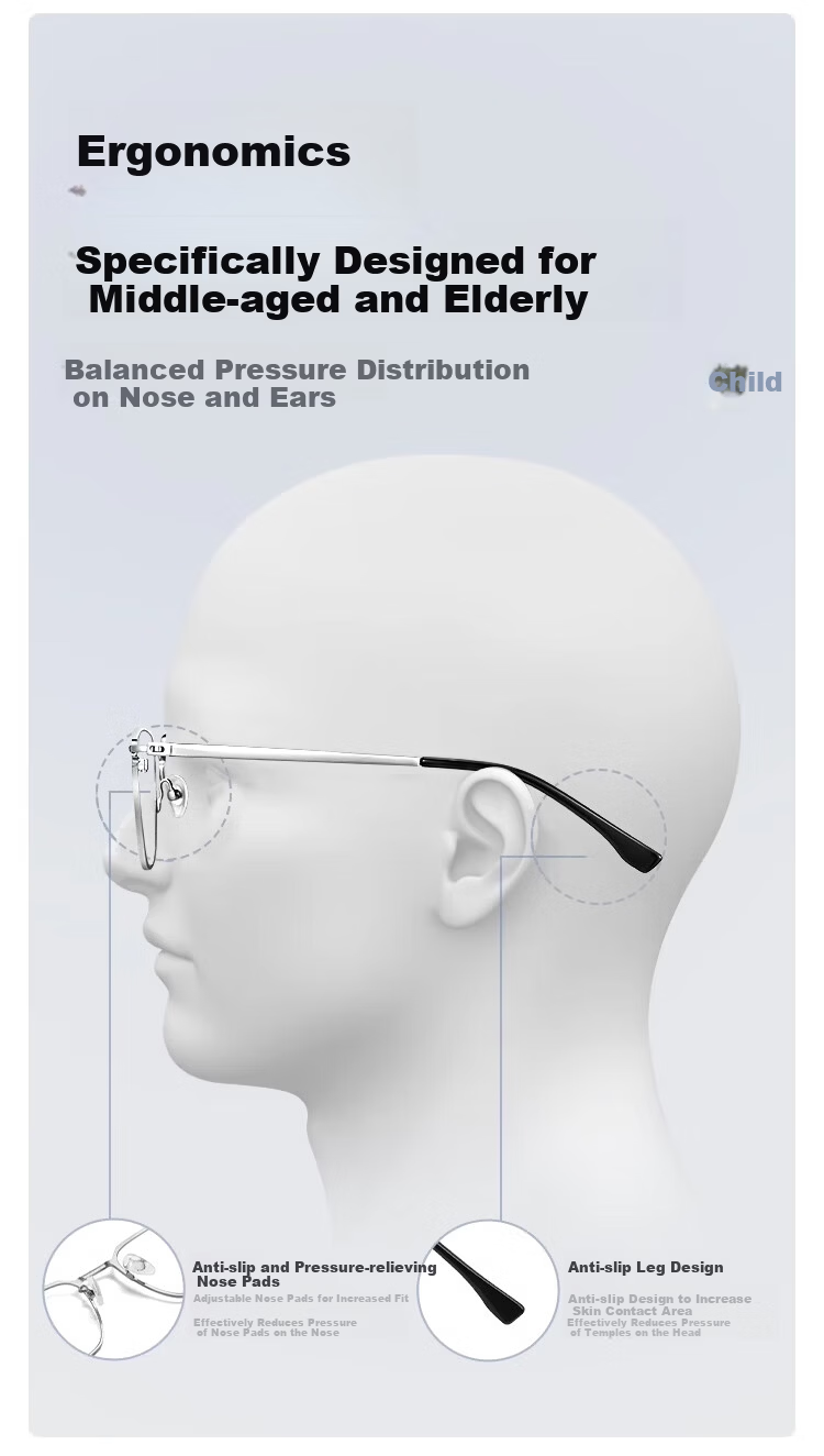 Molake German Imported High-Definition Anti-Blue Light Reading Glasses for Men, Bifocal High-Quality Genuine Presbyopic Glasses for Middle-Aged And Elderly Wome 10