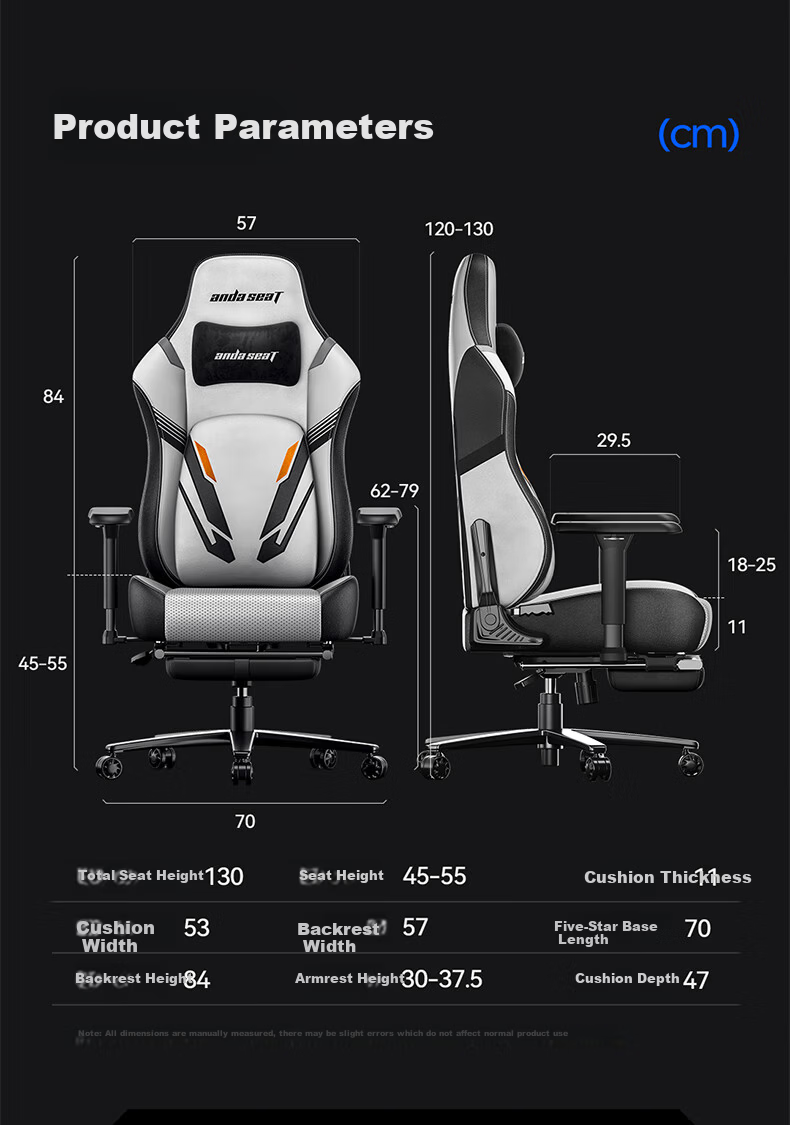 AndaseaT Anderset Gaming Chair Computer Chair Ergonomic Office Chair War God Pro Phantom Pink Footrest 19