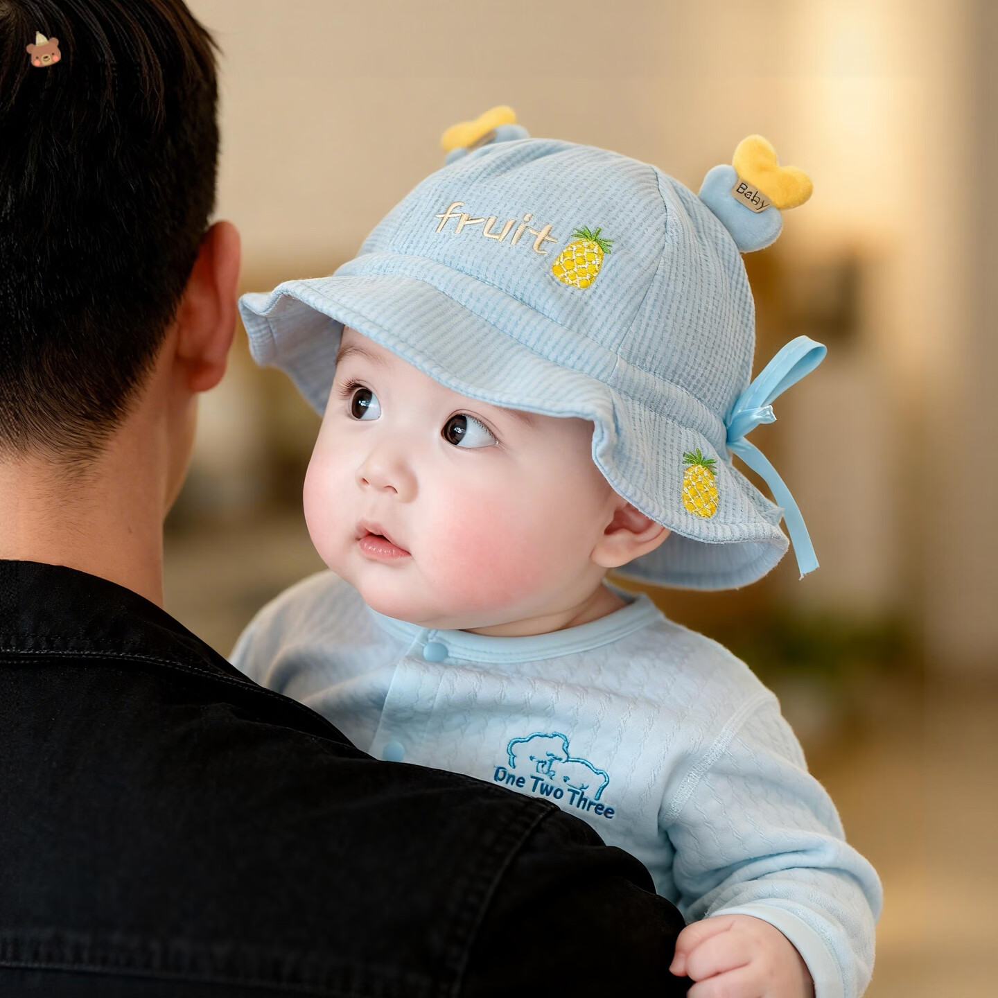 Benaxi Baby Hat Spring and Autumn Thin Style Unisex Infant Newborn Fisherman Sunshade Sun Protection Summer Hat