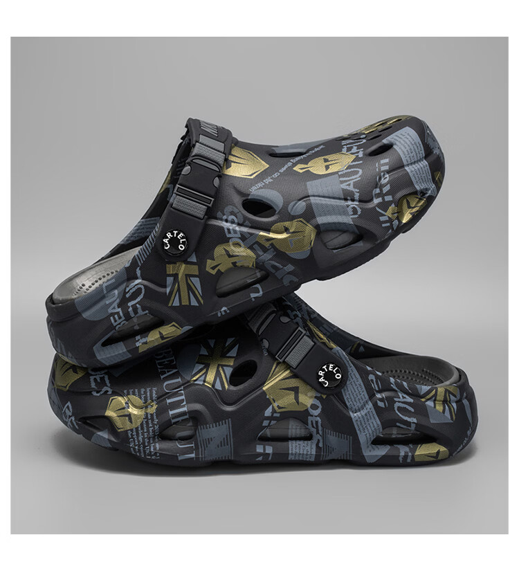 CARTELO Men's Summer 2026 Breathable Outdoor Casual Soft Sole Beach Sandals Clogs 7