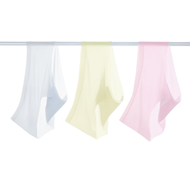 BADIGAO Disposable Ice Silk Underwear, Seamless Women's Sterilized Daily Disposable Panties, Travel Summer Women's Ultra-Thin No-Wash Shorts
