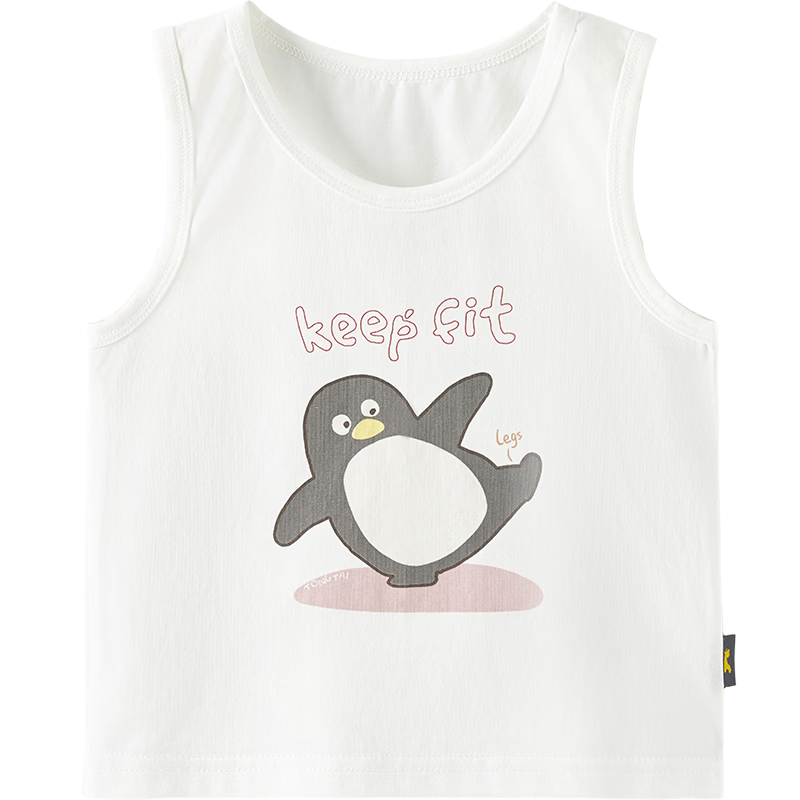 TONGTAI Baby Vest Summer Toddler Clothing Kids Casual Top Boys Girls Lightweight Sleeveless Shirt Off-White 73cm
