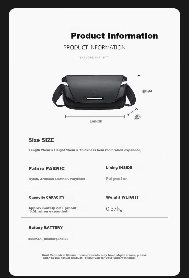 GYXX Nebula Mini Crossbody Bag Men's Trendy Shoulder Chest Bag 2026 New Commuter Portable Small Bag 22