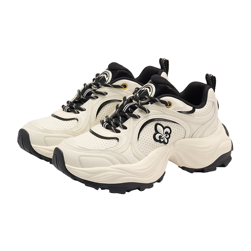 PALLADIUM New Trendy Versatile Dad Sneakers Casual Sports Shoes Women Breathable Height Increasing White Single Layer Size 37