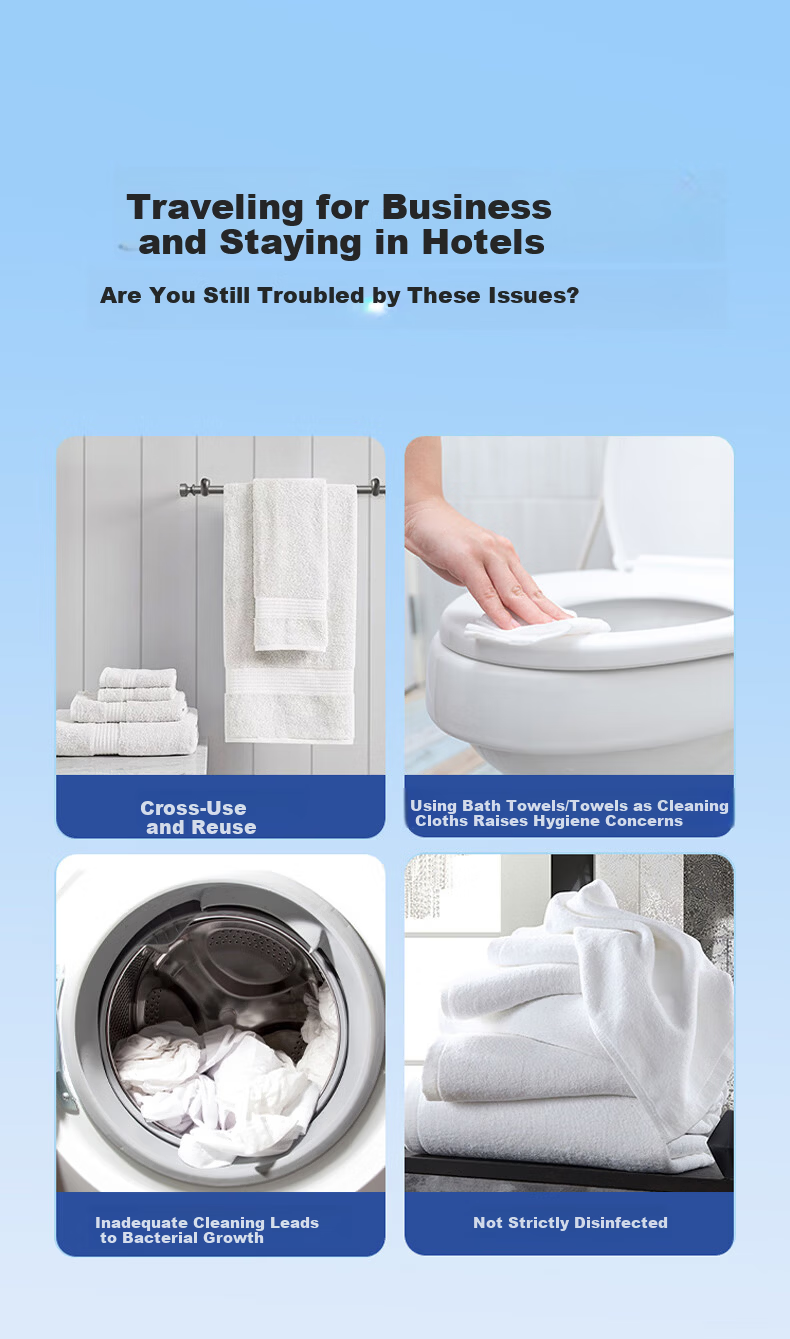 Agogo Compressed Bath Towels 5pcs 60x120cm Disposable Face Towels Travel Hotel Portable 3