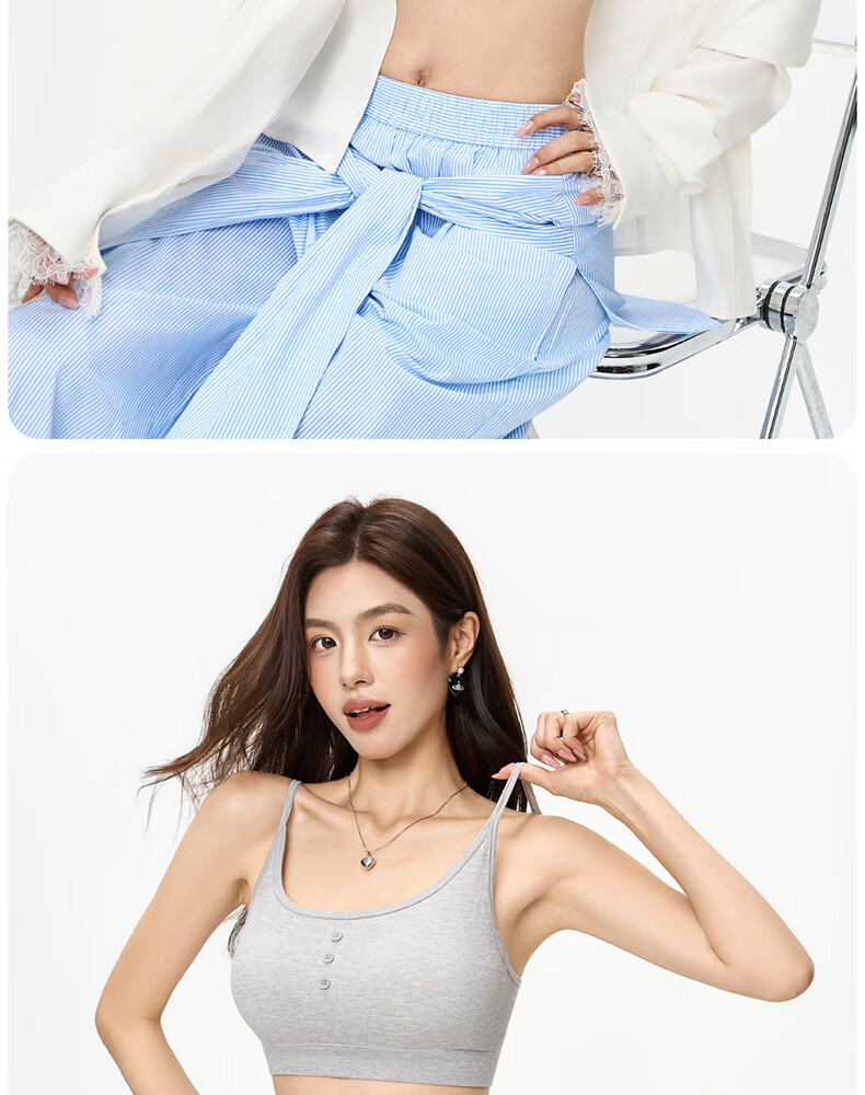 Free Style Modal Camisole Tank Top for Women with Padded Bra, Spring Summer, Beautiful Back, Inner Layer, Outerwear, No Bra Needed 22