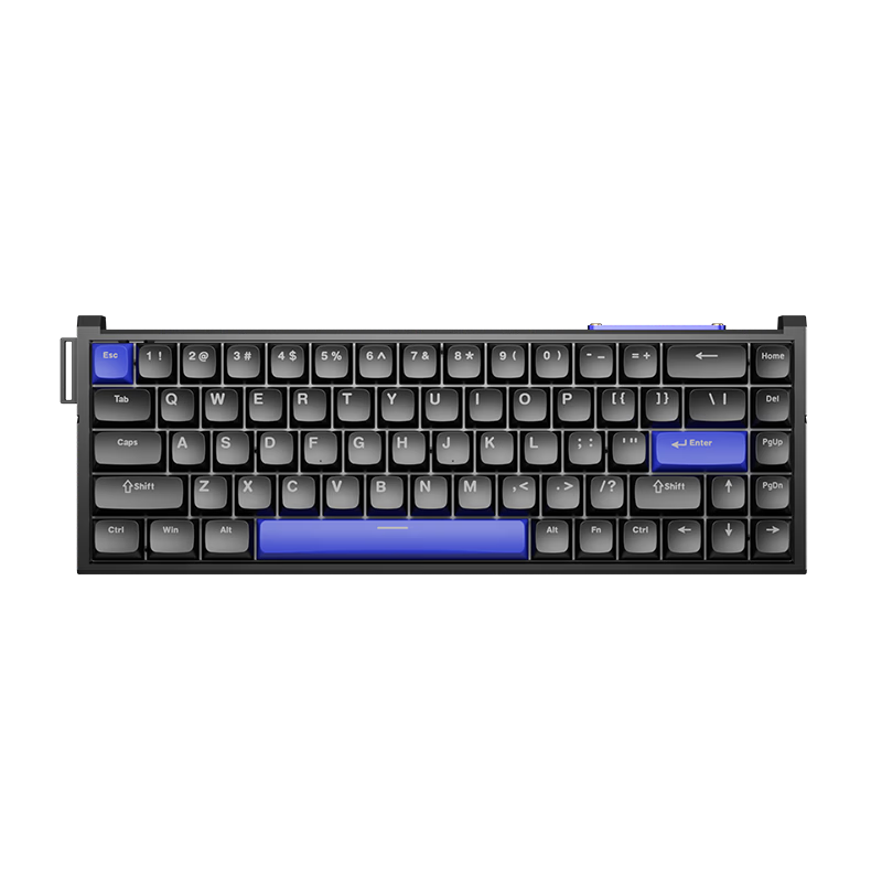 AUSDOM Z68pro All-Aluminum Magnetic Axis Mechanical Gaming Keyboard RT Esports Custom Wired Hot-Swappable Aluminum 68-Key Black