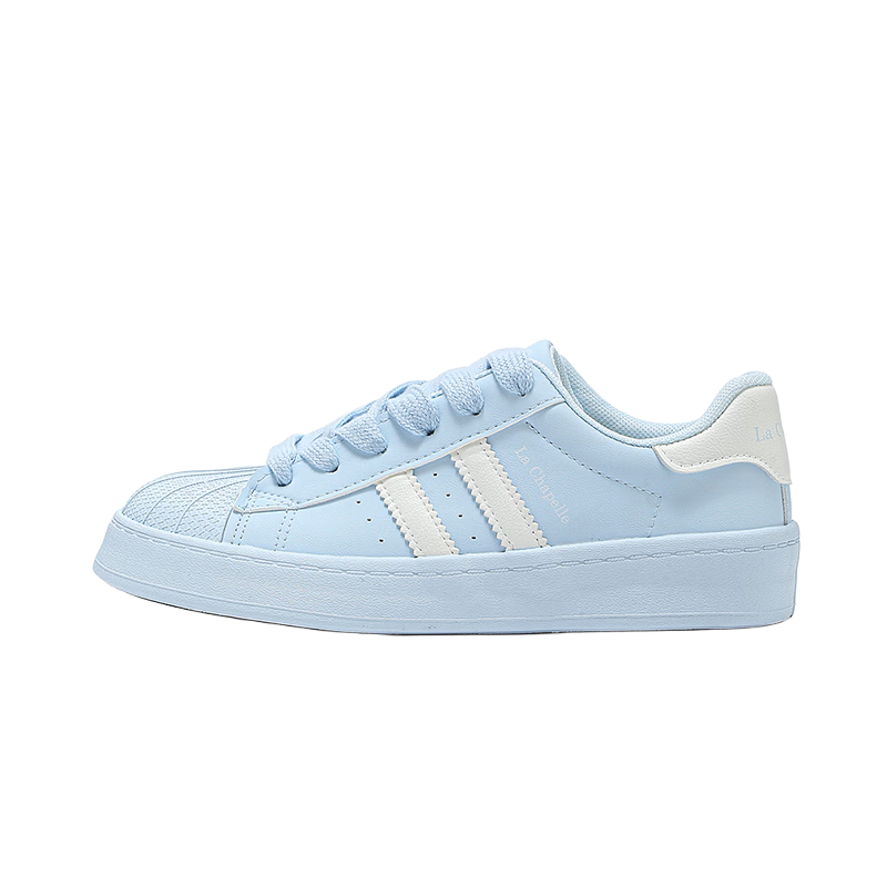 La Chapelle Women's Sneakers, Versatile Soft-Soled Casual Shoes, New Style Sports White Shoes for Women-A080BR Blue Size 38
