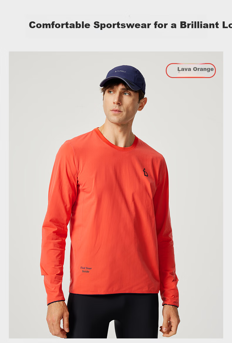 Feibit [Cotton Feel Long Sleeve 2.0] Men's Autumn Winter Breathable Running Sports Top Quick-Dry Base Shirt Ripple Green L 13