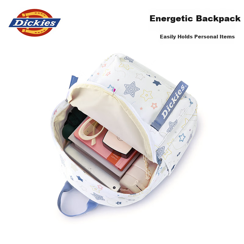 Dickies Women's Backpack Mini School Bag Blue Star for High School and College Students Commuting and Classes