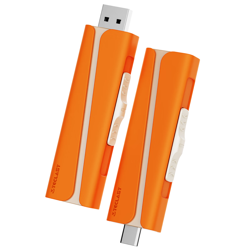 TECLAST 256GB Solid State USB Flash Drive High-Speed Type-C Dual Interface USB 3.2 550MB/s Read Speed Large Capacity Portable Metal USB Drive