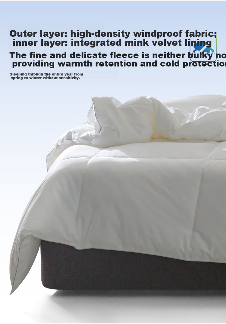 Anmino Anti-Mite Antibacterial Quilt Spring Autumn Winter All-Season Dust Mite Allergy Quilt Core Approx. 4.5 Jin 200*230cm 4