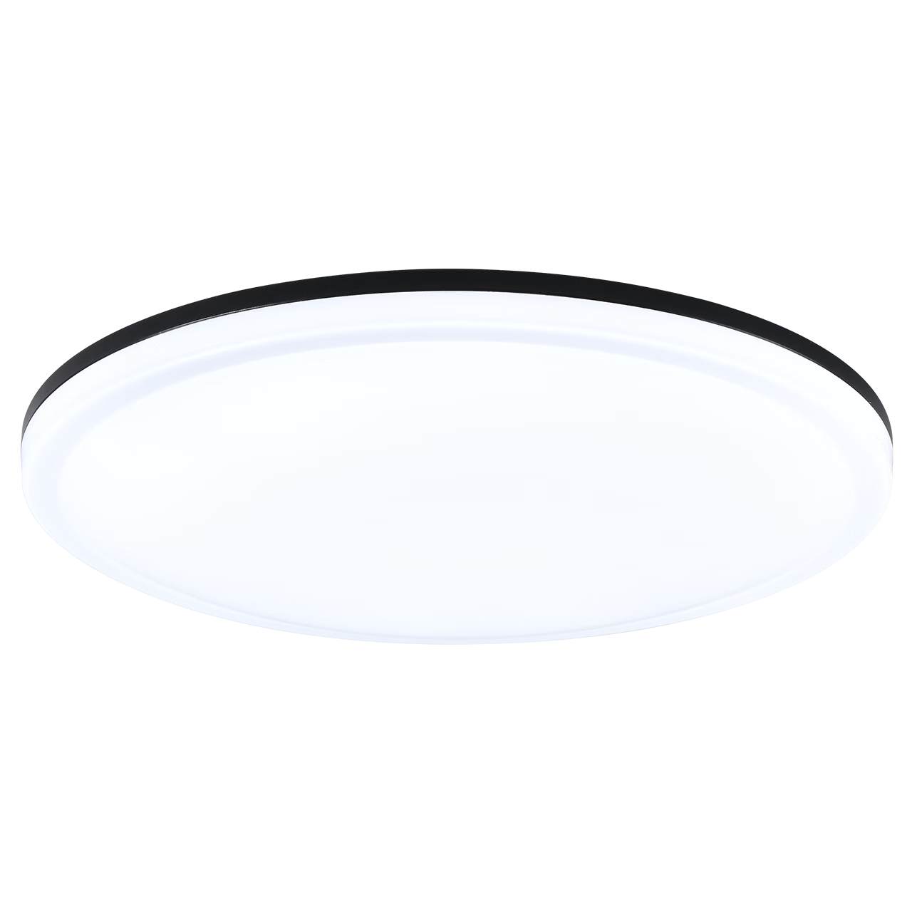 NVC Ceiling Light IP40 Three-Proof White Light Modern Simple Round Black 36W for Entrance Corridor Balcony