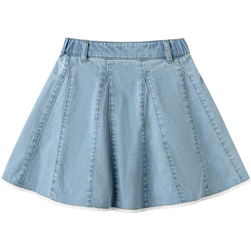 Balabala [balaOne] Girls' Denim Skirt Summer 2026 Sweet Children's Skirt