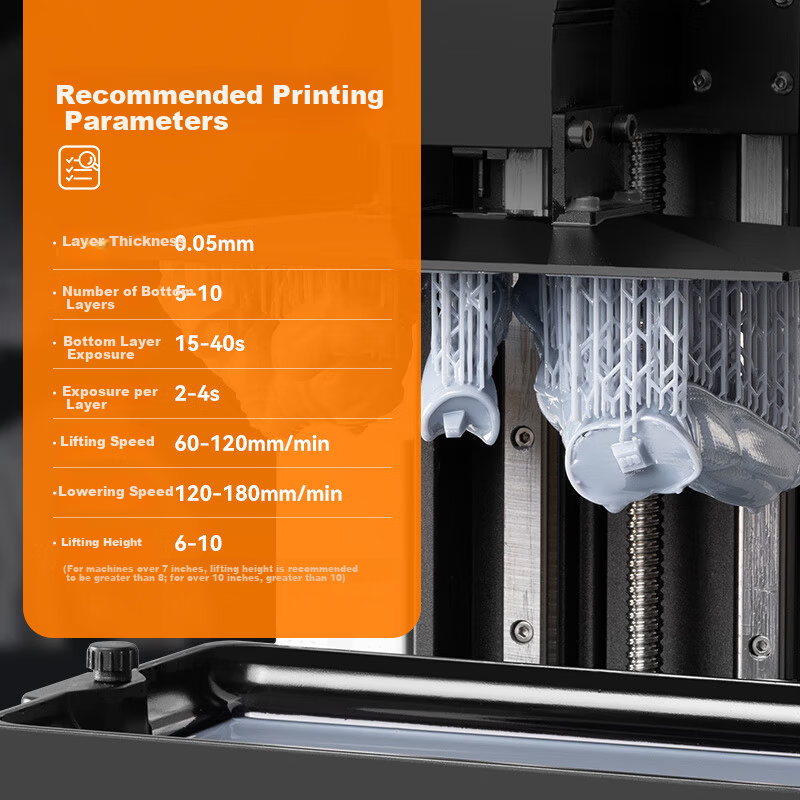 CMYKSUPPLIES Rigid Photocurable Resin 3D Printing Resin Material 405nm Wavelength LCD Compatible with Creality/Anycubic/Phrozen/Hege Printers