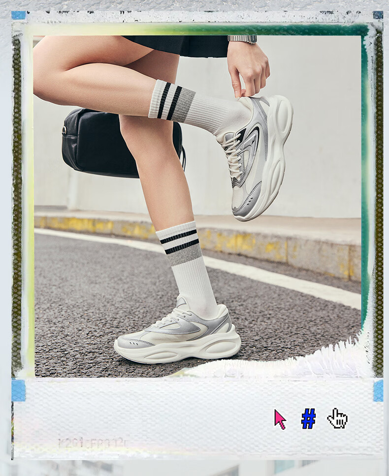 ERKE Women's Casual Shoes 2026 Spring New Ladies' Bread Shoes Outdoor Sports Dad Sneakers | Cangsheng 3 15