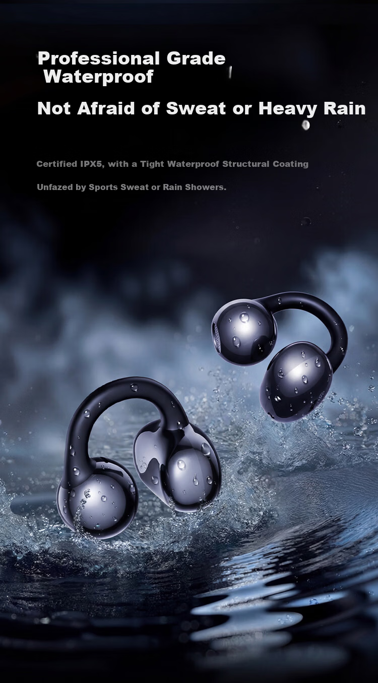 MONOISE 500W Hot Sale | Ultimate Acoustics Bluetooth Clip-On AI Wireless Ear-Hanging Earphones 2026 Sports Running Music Non-In-Ear Real-Time Translation Noise Cancelling 22