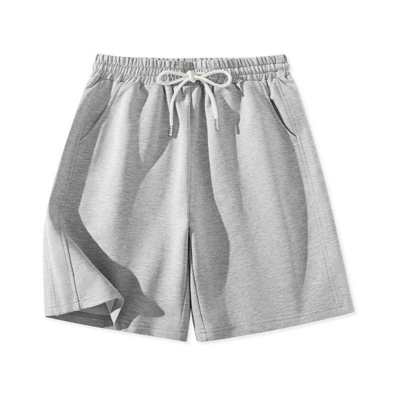 MINISO Women's Sports Shorts 2026 New Summer Lightweight Heather Gray Mid-Length Casual Wide-Leg Five-Point Pants for High School Students