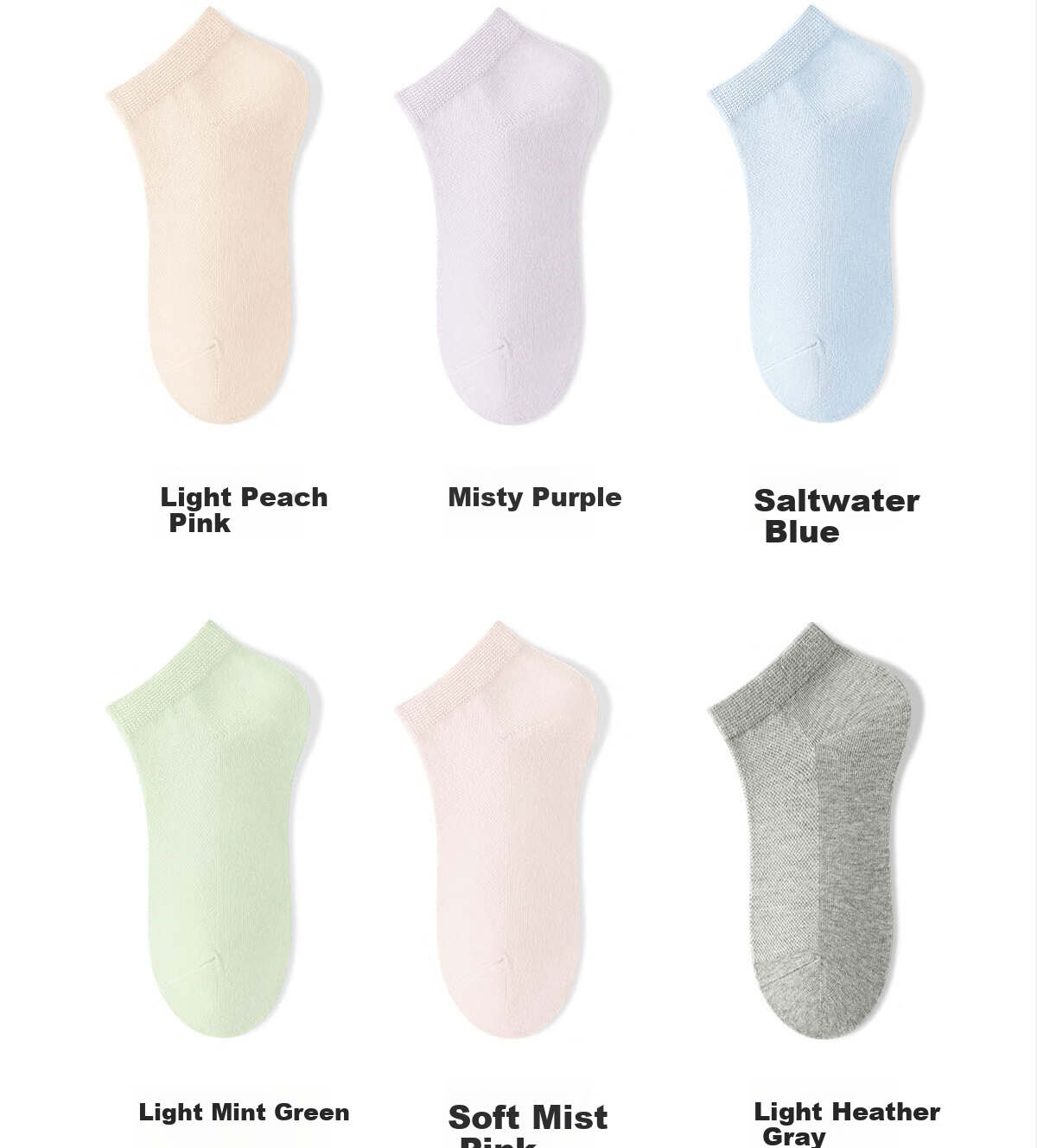Mianzhuwu Women's Disposable Cotton Bamboo Short Socks Spring Autumn Thin Summer Odor-Resistant No-Show Socks 10 Pairs 24
