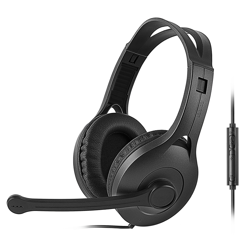 EDIFIER K800 Single-Channel Version, Over-Ear Gaming Headset, Headphones with Microphone, PUBG Headset, Battle Royale Headset, Office And Education, Study Training, Black