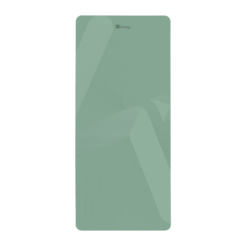 Keep Yoga Mat Fitness Mat TPE Extra Wide Thick 183*80cm for Beginners Men Women Home Use 9mm Light Gree