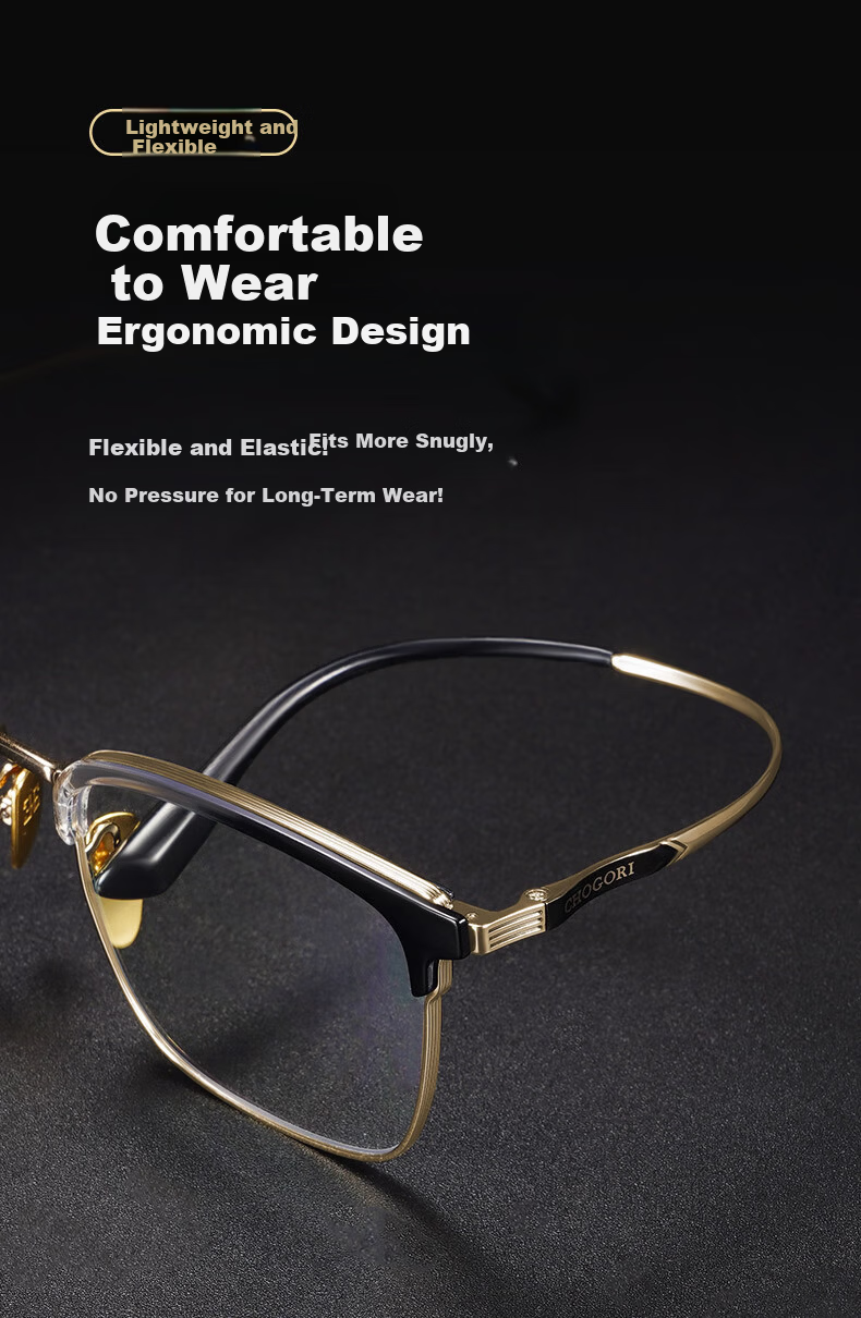 ARNO FOCUS ON YOUR EYES Blue Light Blocking Presbyopia Glasses Men Pure Titanium HD Authentic Portable Elderly Eyewear E204J 300 Degree 9