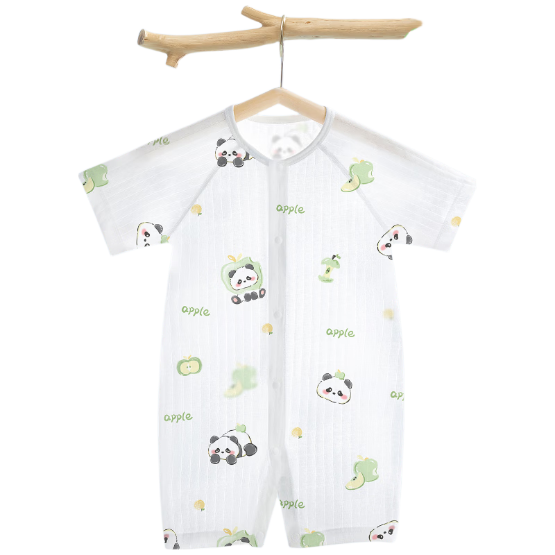 Aibedila Baby Clothes Summer Thin Newborn Infant Sleepwear Outing Boys Girls Air Conditioning Short Sleeve Summer Romper