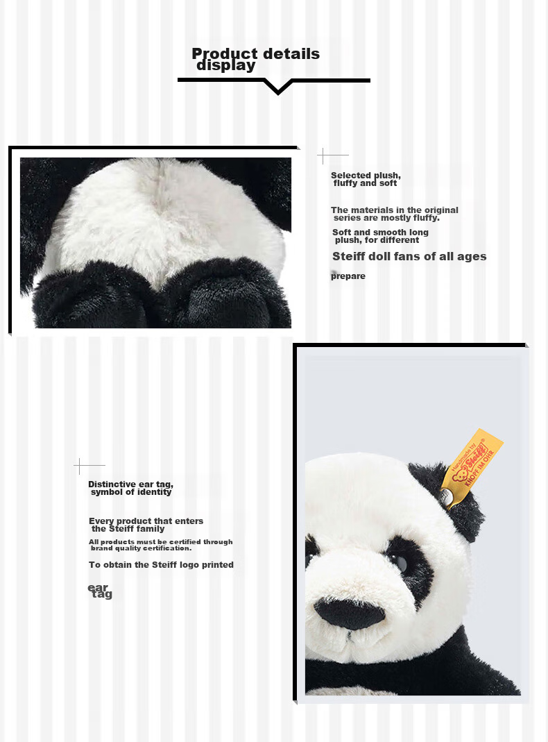 Steiff Fuzzy Lamb Plush Toy Doll Birthday Gift for Girlfriend Christmas Present 3