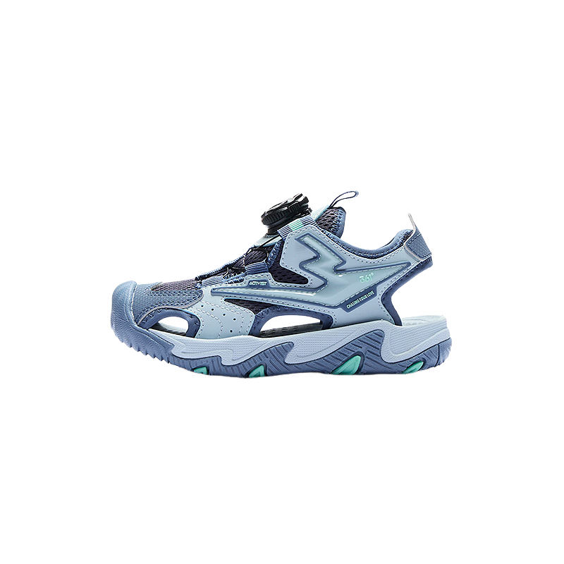 361° Kids Sports Shoes Summer 2026 Breathable Closed-Toe Durable Beach Sandals Blue Size 28