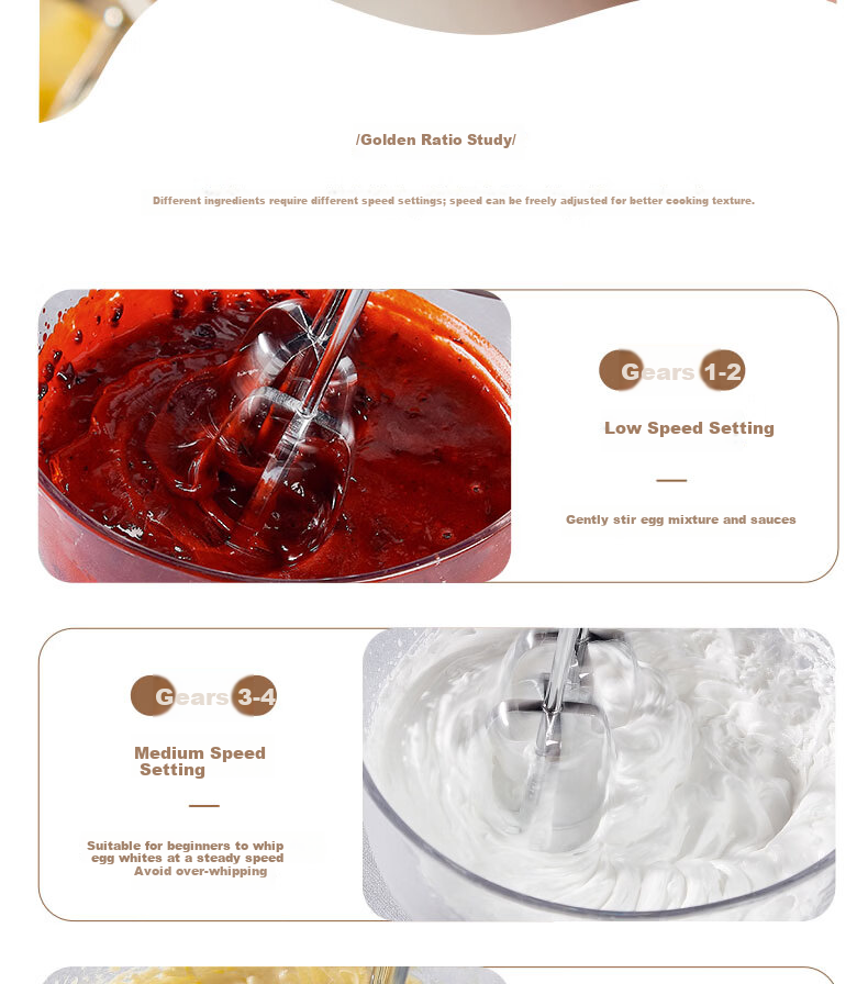 KPS KS938DC Electric Handheld Mixer Whisk Cream Beater for Home Baking 15