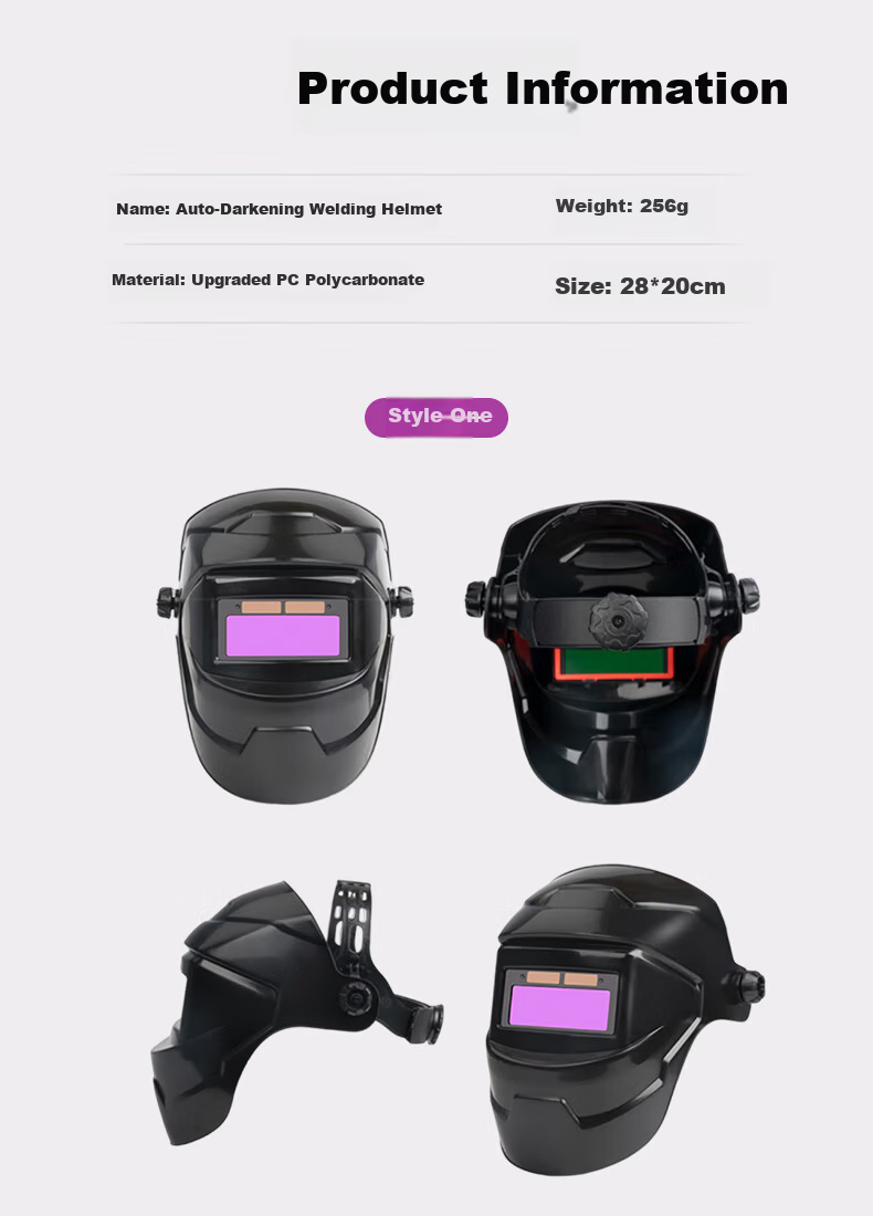 Gongqiyou Electric Welding Helmet True Color Auto-Darkening Protective Mask Welding Glasses Face Shield Welding Cap 3