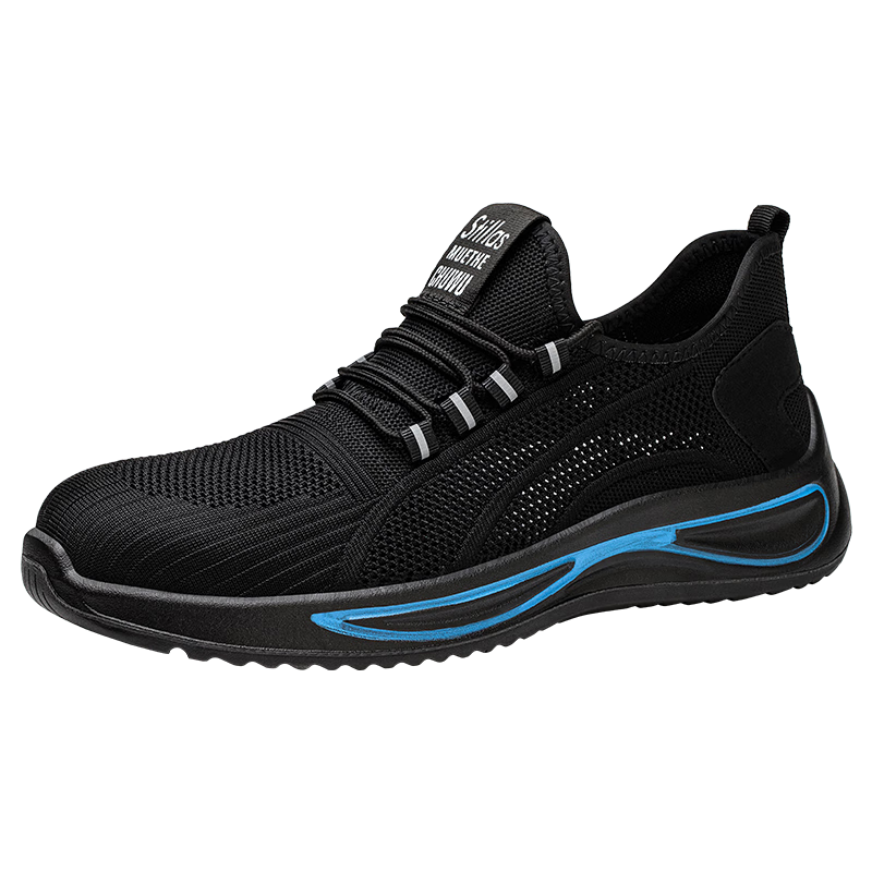 Shierlingzhi Safety Shoes for Men, Anti-Smashing, Anti-Puncture Steel Toe, Wear-Resistant, Lightweight, Breathable Work Functional Shoes 360s Mesh 39