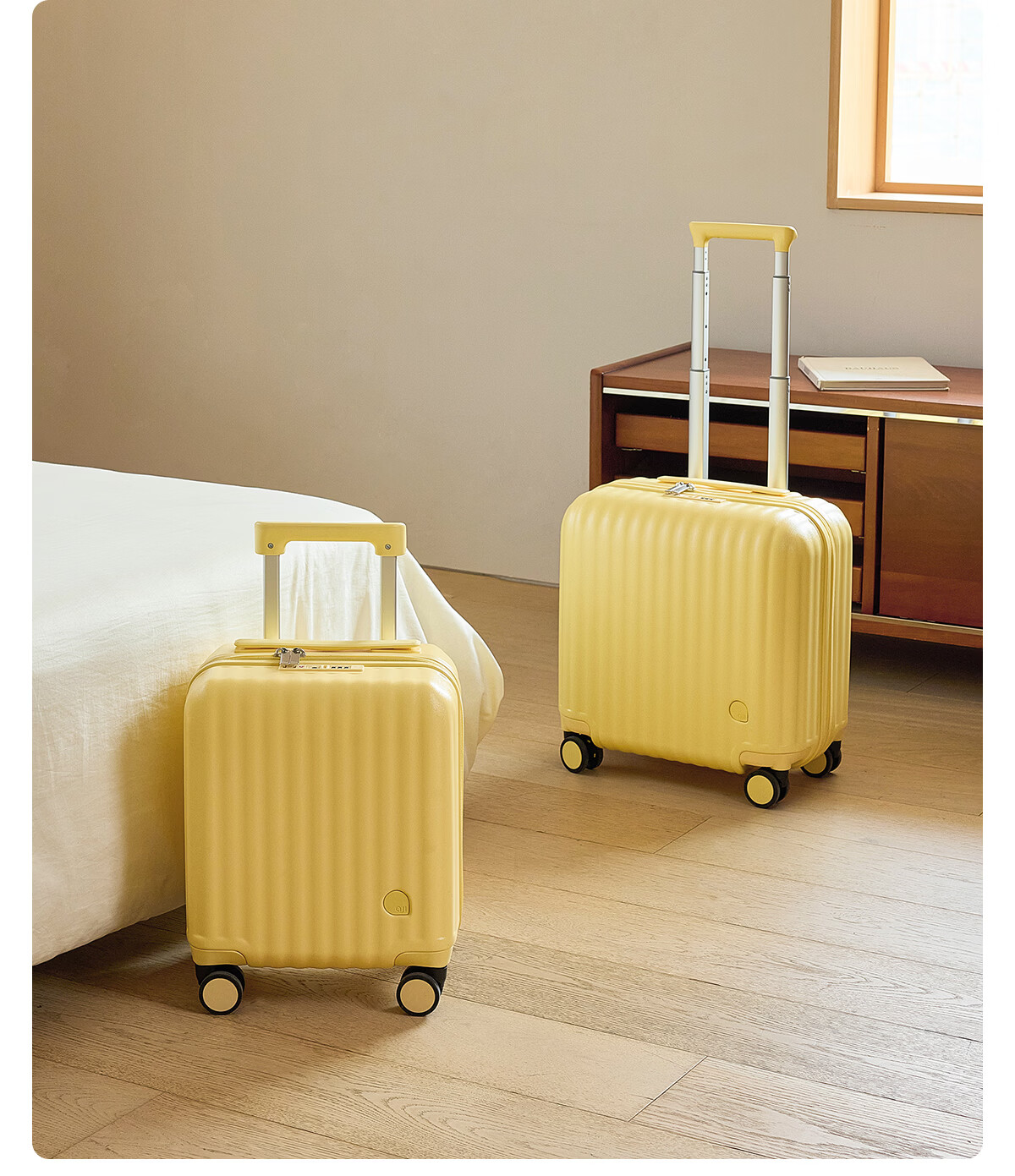 Aji 14-inch Small Suitcase Compact Budget Airline Carry-on Luggage for Women 16-inch Kids Trolley Travel Bag 6