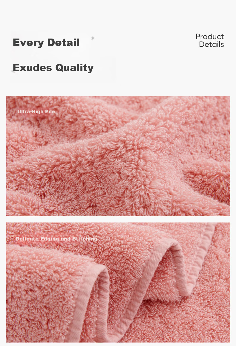 Furui Home Textiles × JDear JD.com Collaboration Pure Cotton A-Class Extra Large Extra Thick Xinjiang Long-Staple Cotton Square Towel Light Purple 14