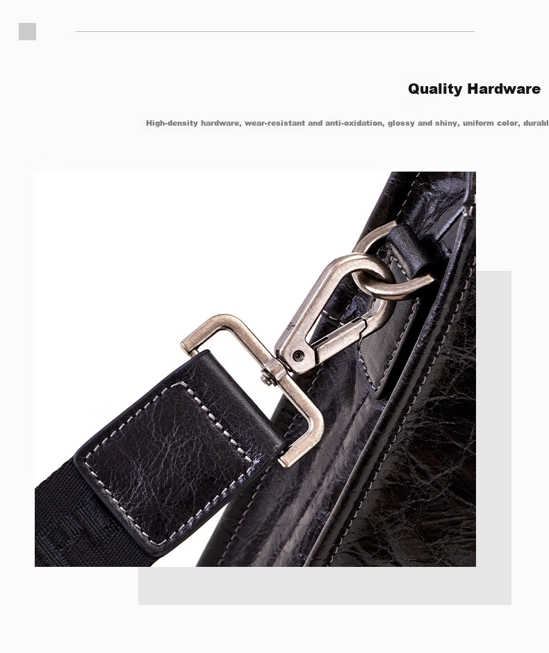 Hush Puppies Men's Business Briefcase 14-inch Shoulder Bag Casual Laptop Bag Birthday Gift for Boyfriend 8