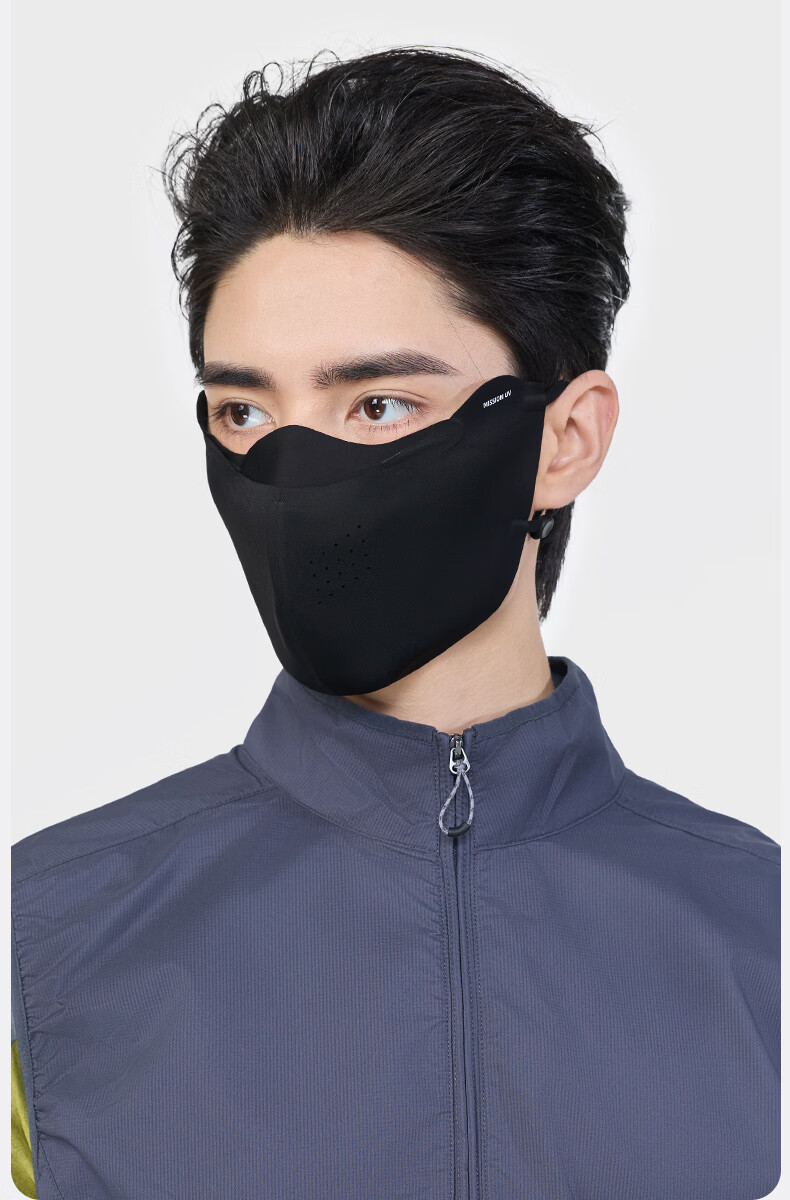 MISSION UV Ice Silk Sunscreen Mask Men's Cycling Mountaineering Summer UV Protection Breathable 3D Full Face Sunshade Mask 4