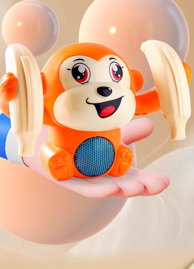 Kingstan Tumbling Monkey Toy Baby Electric Flipping 0-1 Year Old Soothing Device Children's Crawling and Head Lifting Trainer 7