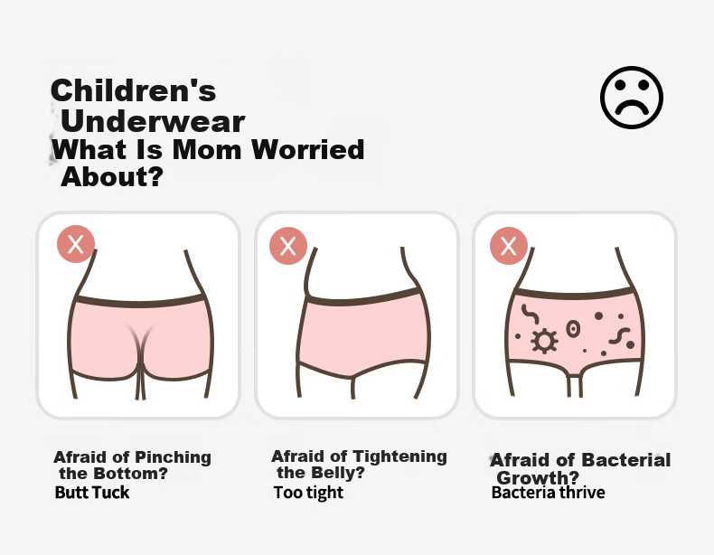 Inborn Kids Girls Modal Boxer Briefs 4-Pack Model 10656 Size 130 2