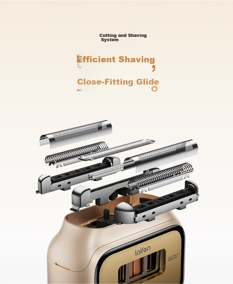 LAIFEN P3 Pro Gold Limited Edition Portable Electric Rotary Shaver Gift for Boyfriend Husband Birthday 5