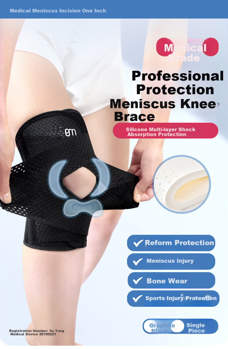 BM Medical Knee Brace for Meniscus Injury Running Mountaineering Basketball Synovitis Patella Knee Support 2