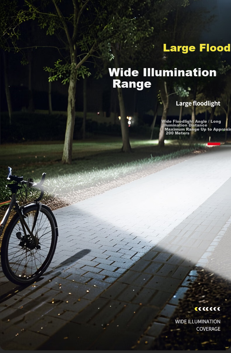 Gueriniao Bicycle Light Front and Rear Set High Brightness Mountain Road Night Riding Waterproof Rechargeable 828-1 3
